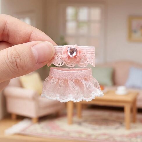 مجموعة ملابس Cherry Blossom Angel من 4 مجموعات ملابس Sony Angel - تناسب الدمى القابلة للتجميع مقاس 3 بوصات، وهواة التجميع للبالغين، والعرض والديكور in Kuwait