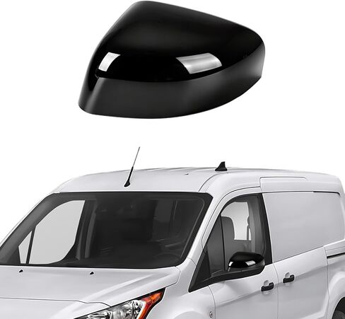 Side Mirror Cover Cap Compatible with Ford Transit Connect 2014-2023, Clip-on Rearview Door Mirror Housing Cap Trim (Textured Finish, Right) in Saudi Arabia