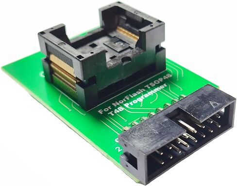TSOP48 Adapter ADP_F48_EX-1 V2.0 for Nor Special Adapter for with Xgecu T48 Only Use On T48 Programmer (TL866-3G) ICS Flash Socket Chip Reader Writer Programmer in Saudi Arabia