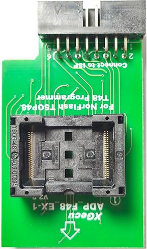 TSOP48 Adapter ADP_F48_EX-1 V2.0 for Nor Special Adapter for with Xgecu T48 Only Use On T48 Programmer (TL866-3G) ICS Flash Socket Chip Reader Writer Programmer in Saudi Arabia