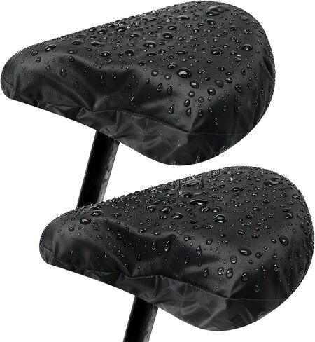 2 Pcs Bike Seat Cover, Bike Seat Cover Waterproof for Sun & Dust, Washable for Men Women City Mountain Bikes (Black) in Saudi Arabia