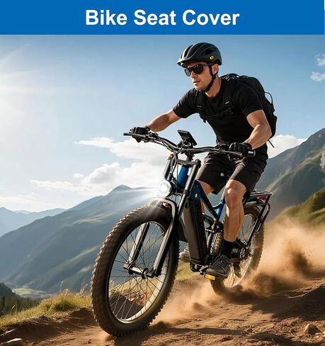 2 Pcs Bike Seat Cover, Bike Seat Cover Waterproof for Sun & Dust, Washable for Men Women City Mountain Bikes (Black) in Saudi Arabia