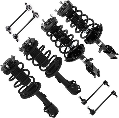 Struts Shock Suspension kit for Toyota Highlander 2008-2011 for Toyota Highlander Front and Rear Struts Shock Absorber kit, 2 Front Strut + 2 Rear Strut, 4pc Sway Bar Link,3.5L in Kuwait