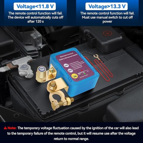 Remote Battery Disconnect Switch for Car, 12v 240A Battery Kill Switch Upgrade Smart Voltage Car Kill Switch Anti-Theft, Prevent Battery Drain, Remote Battery Kill Switch for Car, Truck, RV in Saudi Arabia
