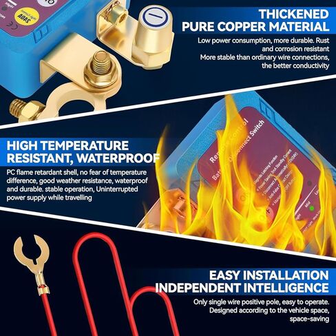 Remote Battery Disconnect Switch for Car, 12v 240A Battery Kill Switch Upgrade Smart Voltage Car Kill Switch Anti-Theft, Prevent Battery Drain, Remote Battery Kill Switch for Car, Truck, RV in Saudi Arabia
