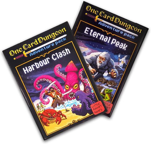 Giga Mech Games One Card Dungeon Adventure Pack, Harbour Clash and Eternal Peak, 2 Expansion Set, Ages 10+ in Saudi Arabia