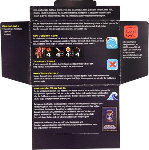 Giga Mech Games One Card Dungeon Adventure Pack, Harbour Clash and Eternal Peak, 2 Expansion Set, Ages 10+ in Saudi Arabia