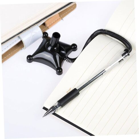 Counter Pens 0.5mm Black Ballpoint Pen with 3pcs Business Signature Multi-function for Office Bank Hotel Desktop Use in Saudi Arabia