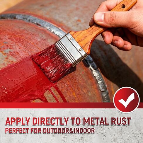 2-in-1 Rust Converter & Metal Primer- Rust-Stop Red Paint Inhibitor for Metal, Anti-Rust Coating Rust Paint,Corrosion Inhibitor for Automotive, Marine, Industrial Use, Heat & UV Resistant Long-Lasting (35 oz) in Saudi Arabia
