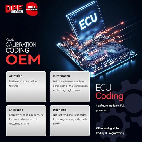 LAUNCH Creader Elite HD CRE CUMMIS نظام كامل ماسح ضوئي للشاحنات الثقيلة أداة مسح تشخيصية للديزل شبه ثنائية الاتجاه مع DPF Regen، 40+ إعادة ضبط لـ Cummins in Kuwait