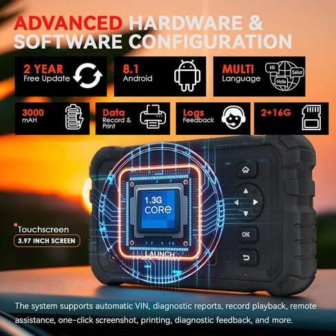 LAUNCH Creader Elite HD CRE CUMMIS نظام كامل ماسح ضوئي للشاحنات الثقيلة أداة مسح تشخيصية للديزل شبه ثنائية الاتجاه مع DPF Regen، 40+ إعادة ضبط لـ Cummins in Kuwait