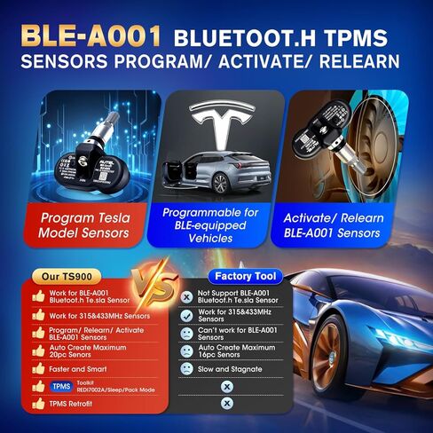 ماسح ضوئي Autel MaxiTPMS TS900، أداة مسح ثنائية الاتجاه 2026، أعلى TPMS مثل MS906 PRO-TS، يصل إلى MK900TS MX900TS MK808S-TS MK900 TS608، 3000+ اختبار نشط، 40+ خدمة، CAN-FD وDOIP، OS 11.0، FCA SGW in Kuwait