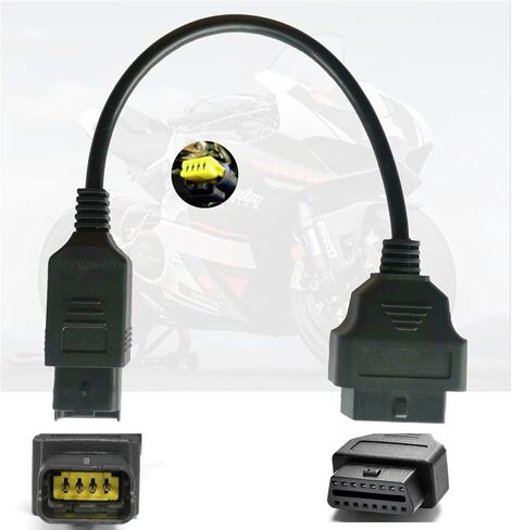 4Pin 4 pin OBD obdii Cable Motor Connect for Ducati Motorcycles DLC Socket 4 pin to 16pin OBD2 Adapter fit for Ducati Monster Multistrada Panigale in Saudi Arabia