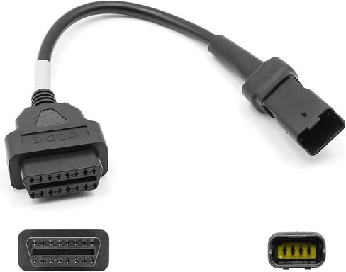 4Pin 4 pin OBD obdii Cable Motor Connect for Ducati Motorcycles DLC Socket 4 pin to 16pin OBD2 Adapter fit for Ducati Monster Multistrada Panigale in Saudi Arabia