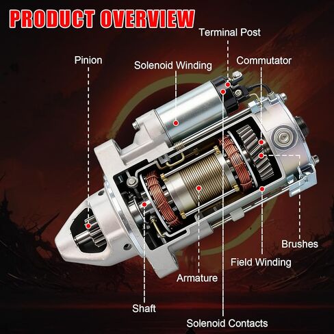 Starter 3273 Compatible with Ford Mustang 2005-2010 & Ranger 97-2011 & Explorer V6 4.0L 6L2T11000AA 6L2Z11002AA 7R3Z11002A 7R3Z11002ABRM 7R3Z11V002ARM1 5L2T11000AA 5L2Z11002AA 6L2Z11V002CRM in Saudi Arabia