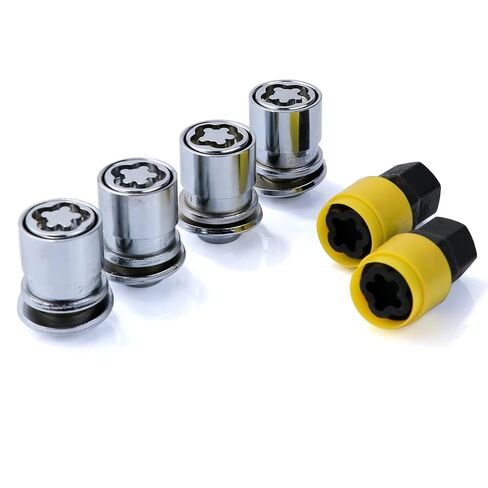 4 قطع M12 × 1.5 صواميل قفل عجلة مضادة للسرقة لكزس ES350 RX350 IS300 CT200h HS250h GS450h GS450، تويوتا كامري كورولا أفالون هايلاندر بريوس سيينا، مقعد ماج، نهاية مغلقة، مفتاحين in Kuwait