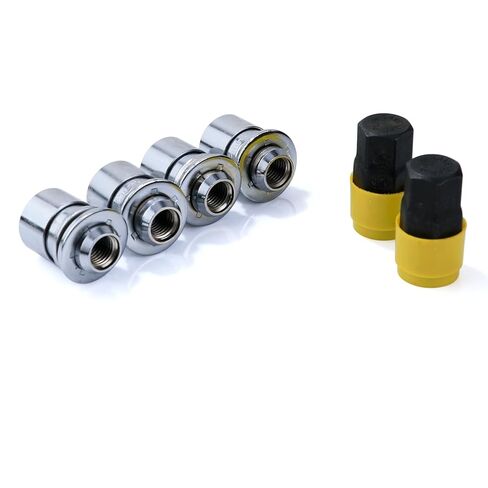 4 قطع M12 × 1.5 صواميل قفل عجلة مضادة للسرقة لكزس ES350 RX350 IS300 CT200h HS250h GS450h GS450، تويوتا كامري كورولا أفالون هايلاندر بريوس سيينا، مقعد ماج، نهاية مغلقة، مفتاحين in Kuwait