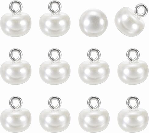 HARFINGTON 12pcs 16L Round Faux Pearl Buttons 10mm 3/8" Half Ball Dome Metal Shank Sewing Buttons Replacement DIY Small Button for Clothing Bridal Wedding Dress DIY Crafts, Pink in Saudi Arabia