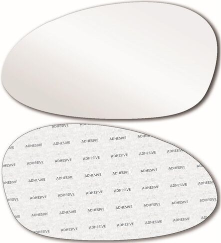 Fit Over Auto-Dimming Mirror Glass with FULL SIZE ADHESIVE for BMW 1 and 3 Series M3 and Z4 Driver Side View Left LH - Check size in description in Kuwait