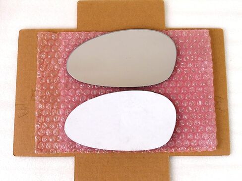 Fit Over Auto-Dimming Mirror Glass with FULL SIZE ADHESIVE for BMW 1 and 3 Series M3 and Z4 Driver Side View Left LH - Check size in description in Kuwait