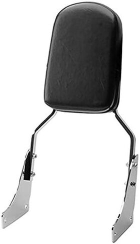 Krator Backrest/Sissy Bar with Leather Pad Back Rest Seat Compatible with Honda Shadow ACE 1100 / Shadow ACE Tourer/Shadow Sabre Chrome in Saudi Arabia