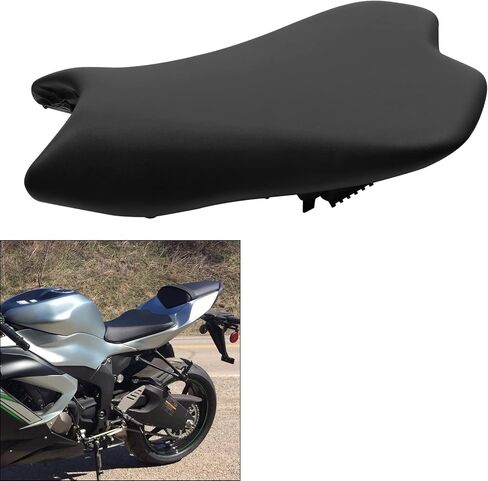 مقعد السائق الأمامي XMT-MOTO مناسب لدراجة كاواساكي نينجا ZX6R ZX636 2009-2018 أسود in Kuwait