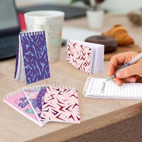 12 Pcs Mini Notepads Multicolor Style Notebooks Spiral Mini Notebook Demon Music Dance Themed Birthday Party Decorations in Saudi Arabia