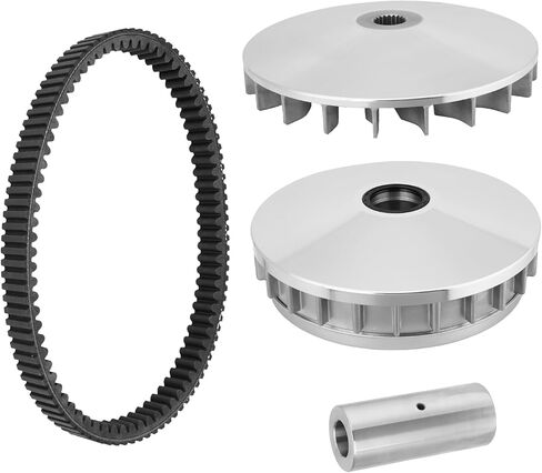 Primary Clutch Assembly Kit with Sliding Sheave Fixed Sheave Belt Compatible with Yamaha Rhino 660 2004-2007 Grizzly 660 2002-2008 Replaces# 5UG-17620-00-00 5KM-17611-00-00 5KM-17641-00-00 in Saudi Arabia