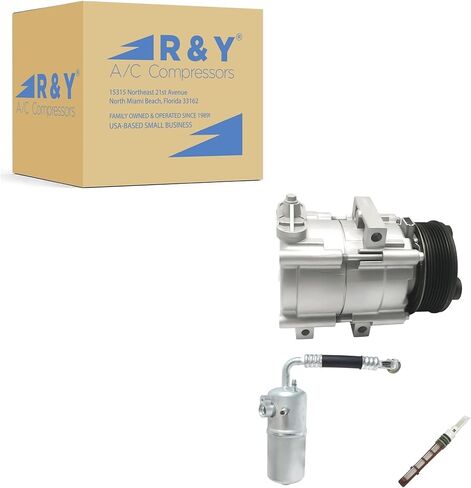 طقم ضاغط وقابض تكييف الهواء للسيارات من RYC KT AE61-01 (يناسب Ford Expedition 4.6L, ​​5.4L 1997, 1998, 1999, 2000, 2001, 2002) in Kuwait