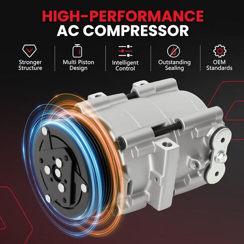 AC Compressor with Clutch for F-150 F-250 F-350 F-450 Super Duty, Mustang, Excursion, Mark LT Crown Victoria Town Car Grand Marquis, 6.8L 5.4L 4.6L, Air Condition Compressor in Saudi Arabia