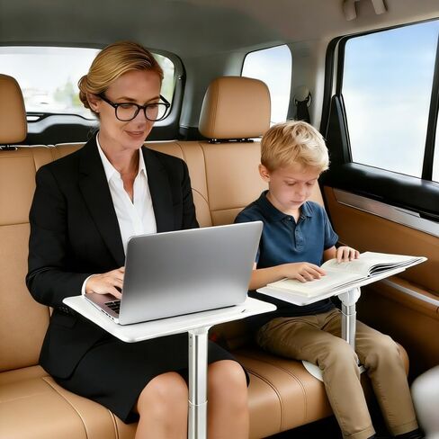Car Desk for Laptop Adjustable Car Tray Table for Passenger Seat Portable Laptop Stand for Bed Tray Table for in-Car Work, Dining, Travel and Outdoor in Saudi Arabia