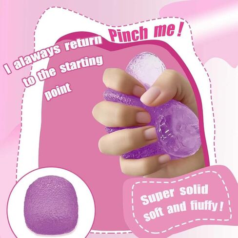 Squishy Gumdrop Fidget Toys Stress for Kids and Adults, Super Solid Squeeze Ball, Sensory for Stress Relief, Birthday, Party Favors (Blue) in Saudi Arabia