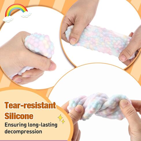 Tasdurian 20 Set DIY Stress Ball Making Kit Empty Stress Ball DIY Kit with 10 Milky Blank Skins 10 Transparent Blank Skins 10 Fillers Expander Tool Vacuum Evacuating Device(Mixed Colors,Style A) in Saudi Arabia