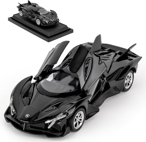 1:36 Scale Project EVO Model Cars, Die-cast Toy Cars with Light and Sound, Alloy Pull Back Car for Kids Adults Birthday Gift (Red) in Saudi Arabia