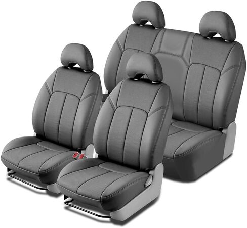 Clazzio 2012-2015 Toyota Tacoma Double Cab TRD Package Gray Leather Seat Cover in Saudi Arabia