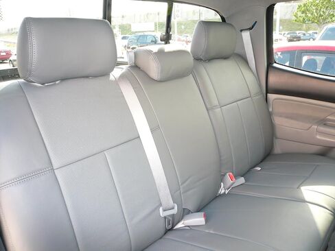 Clazzio 2012-2015 Toyota Tacoma Double Cab TRD Package Gray Leather Seat Cover in Saudi Arabia