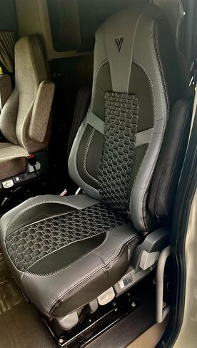 SEAT Cover for Freightliner Cascadia Factory OEM Seat 33"" HIGH Back, FLCAS33-SC-L-BLK/GREY in Kuwait