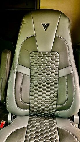 SEAT Cover for Freightliner Cascadia Factory OEM Seat 33"" HIGH Back, FLCAS33-SC-L-BLK/GREY in Kuwait