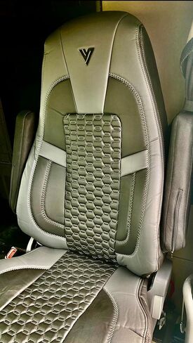 SEAT Cover for Freightliner Cascadia Factory OEM Seat 33"" HIGH Back, FLCAS33-SC-L-BLK/GREY in Kuwait
