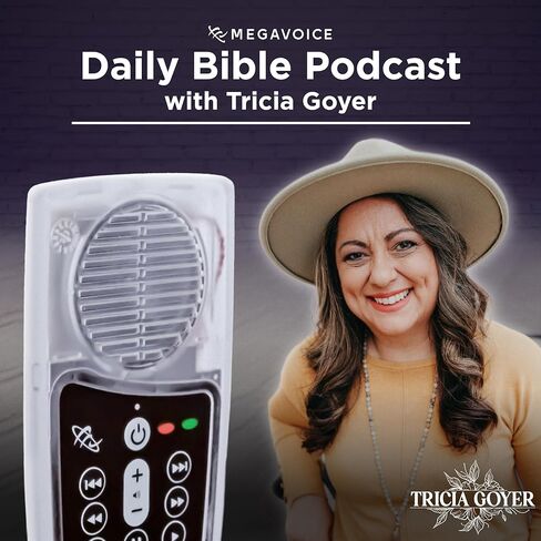 New Living Translation (NLT) الكتاب المقدس الصوتي الزمني مع Podcast Daily Bible Podcast يضم Tricia Goyer & Michelle Hill على Megavoice Solar + Audiobook Player in Saudi Arabia