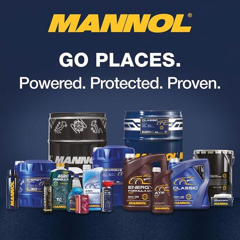 Mannol LDS Full Synthetic Hydraulic Fluid for Hydraulic 3 Systems, 1L Hydraulic Oil Bottle, Synthetic Red Fluid Compatible with Citroën HYDRActive 3 Systems, PSA S71 2710 Approved, Cold Weather in Kuwait