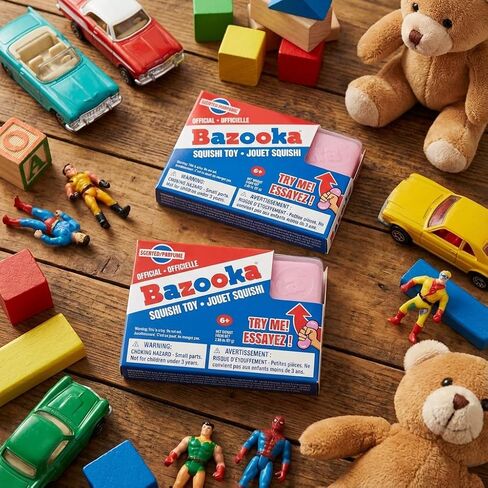 Bazooka Scented Squishi Toy, 2 Pack – Official Bubblegum Squishy Stress Toy, Soft Slow-Rise Fidget Toy by Incredible Novelties in Saudi Arabia