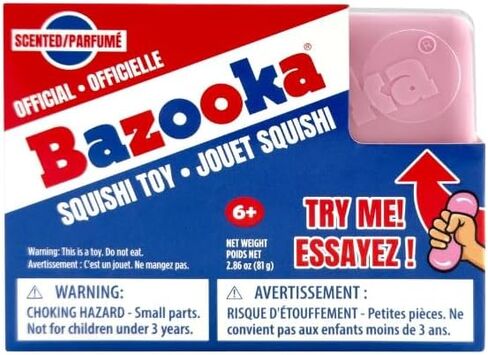 Bazooka Scented Squishi Toy, 2 Pack – Official Bubblegum Squishy Stress Toy, Soft Slow-Rise Fidget Toy by Incredible Novelties in Saudi Arabia