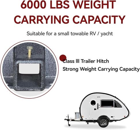 Class 3 New Trailer Hitch Black for 2014-2020 MDX and 2016-2022 Honda Pilot (2" Hitch Receiver) in Saudi Arabia