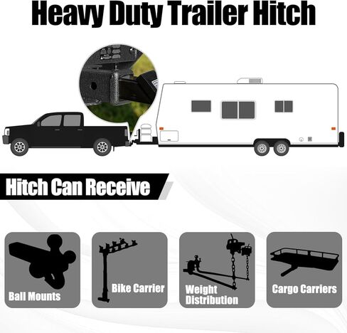 GNG Class 3 Front Trailer Hitch Compatible with 20-25 Chevy Silverado 2500 3500/ Chevy Suburban 2500 3500,20-24 gmc Sierra 2500 3500 /Yukon XL/Fascia Trimming Towing Hitch,2 inch Hitch Receiver in Saudi Arabia