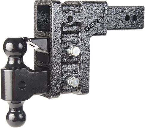 GEN-Y Hitch GH-1623 Class V 2.5" جهاز استقبال 6" قطرة وصلة 32K سحب مع أسود ممتاز 5/8" مفتاح قفل حزمة in Kuwait