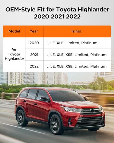 شاحن لاسلكي لملحقات Toyota Highlander 2020 2021 2022، وحدة تحكم مركزية لشحن الهاتف اللاسلكي لملحقات السيارة الداخلية Highlander L/LE/XLE/XSE/Limited/Platinum in Kuwait