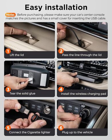 شاحن لاسلكي لملحقات Toyota Highlander 2020 2021 2022، وحدة تحكم مركزية لشحن الهاتف اللاسلكي لملحقات السيارة الداخلية Highlander L/LE/XLE/XSE/Limited/Platinum in Kuwait
