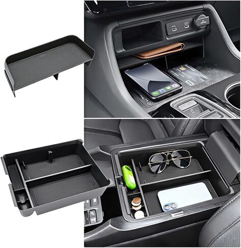 2026 Passport Center Console Organizer for Honda Passport (RTL/RTL Towing/RTL Blackout/TrailSport/Blackout/Elite), Durable ABS Plastic&Anti-Slip Console Tray Insert 2026 Passport Accessories in Kuwait
