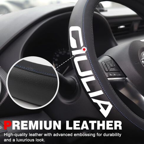 XITER Leather Steering Wheel Cover for Alfa Romeo Giulia 2017-2026 in Kuwait